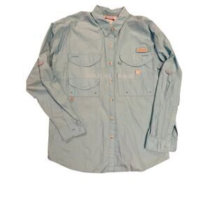 Mens columbia PFG long sleeve fishing shirt size medium